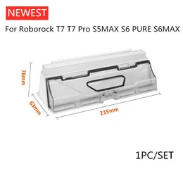 Limpadores Caixa de poeira 1pc Adequada para Roborock S5 Max S6 Pure S6max S5max T7 T7 Pro Vacuum peças de reposição