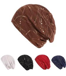 New Women039s Lace Breathes Cotton Turban Head Hat Chemo Beanies Cap Multicolour Headgear Female Headwear Headwrap Accessories1220557
