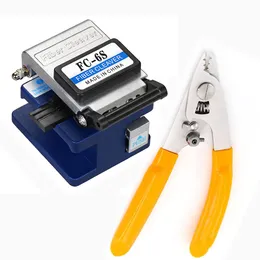 FC-6S Optical Fiber Cleaver - 36000 Cleaves, 12 Position Blade, CFS 3 and Cold Connection Tools With Stainless Steel Wire Stripper CFS-3