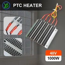 Isıtıcıları PTC Seramik Hava Isıtıcı 48V 1000W İletken Tip Sabit Sıcaklık Seramik Alüminyum Kablo ile