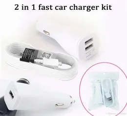 Car charger sets 5V2A 9v167A single usb dual usb version with 12M 4ft type C cable or 15M 5ft micro usb data cable5349906