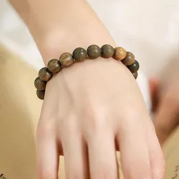 Filo per unisex con perline di legno Jewerly legno di sandalo Buddha perline braccialetti uomini coreani braccialetti donne bracciali cinesi