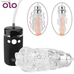OLO MĘŻCZYZNA MASTURBOTOR Puchar Oral Seks Maszyna Sex Toy dla mężczyzn wibrująca moc mocne ssanie elektryczne Produkty dla dorosłych seks L230518
