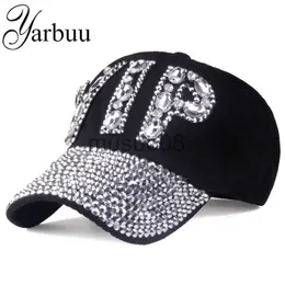 Ball Caps CAP Wholesale 2022 Hat Rhinestone Print Denim Hat Rivet Sun-Shading VIP Baseball Summer Women's Cap Jean Caps Hip Hop J230608