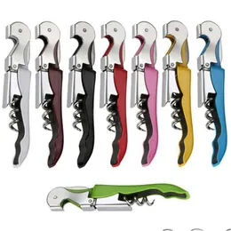 Openers Wine Corkscrew Stainless Steel Bottle Opener Knife Pl Tap Double Hinged Corkscrews Household Kitchen Tools Drop Delivery Hom Dhdap