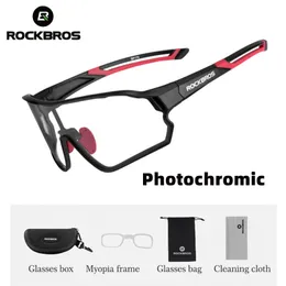 Outdoor-Brillen ROCKBROS Pochromic Radfahren Brille Fahrrad Outdoor Sport Sonnenbrille Verfärbung MTB Rennrad Brille Brillen Anti 230607