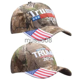 Ball Caps Donald Trump 2024 MAGA Hat Cap Baseball Camo USA KAG Make Keep America Great Again Snapback President Hat 3D Embroidery Wholesal J230608
