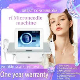 Hot sales 2 In 1 Physiotherapy Machine Microneedle Roller RF Micro Needling Machine Cold Hammer Firming Acne Scars Stretch Mark Removal beauty machine