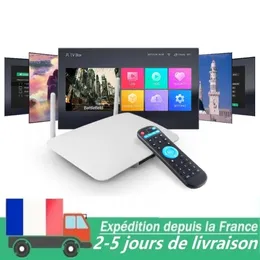 Android TV Box Boitier TV Abonnement de 12 Mois et Lecteur Android 9.0 Q1404 (1 + 8 Go) Quad Core Amlogic S905W