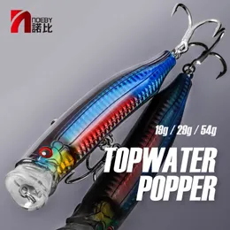 Baits Lures Noeby Feed Popper Fishing Lure 100 120 150mm Topwater Wobblers 9246 Hard Artificial Baits Topwater Saltwater Fishing Lures 230607