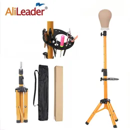 Alileader Adjustable Wig Stand Tripod With Multipurpose Tray Wig