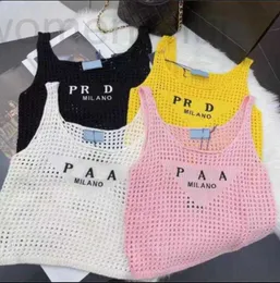 Women's Plus Size T-Shirt designer The latest summer design PRD Women fashion trend sexy hollow embroidery letters loose super cool wide shoulder strap vest UTRF