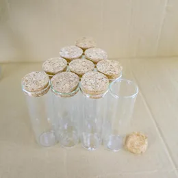 Storage Bottles 24pcs/lot 30 100mm 50ml Cork Stopper Glass Bottle Spicy Container Jars Vials DIY Craft