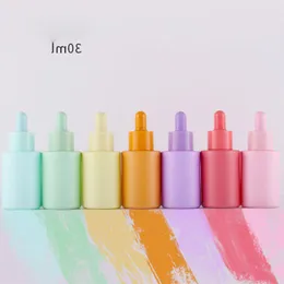 Thick Colorful Glass Essential Oil Dropper Bottle 30ml E Liquid Bottles Rtrpm