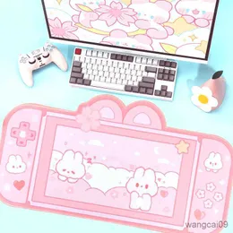 Mouse Pads Wrist Extra Large Gaming Mouse Pad For Cute Pink Purple Sakura Bunny Desk Water Proof Desk Accessories