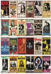 AC DC Chaplin The who Corona Toilet Damn Bob Marley Black Sabbath Frank Zappa Lennon Vintage Tin Sign Metal Poster Bar Pub Signs W5620764