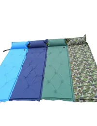 2019 Self Inflating Roll Sleeping Bed Inflatable Pillow Air Mattress Bag Camping Pad Picnic Beach Sand Mat Z25 C190413013419242