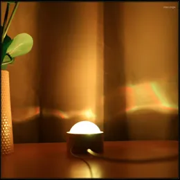 الأضواء الليلية الإبداعية ماء ماء Ripple Lample مصباح صغير