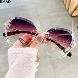 Sunglasses Diamond Setting Women Fashion Glasses Vintage Trending Sonnenbrille Lentes Gafas Lunette De Soleil Femme