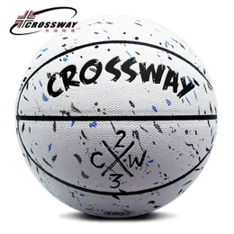 Balls S Brand Crossway L702 Basket Ball Pu Materia Official Size7 Basketball Free With Net Bag Needle 230608