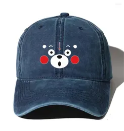 Ball Caps Unisex Denim Cap Washed Cotton Baseball Hat Teenagers Casual Adjustable For Anime Kumamoto Cowboy
