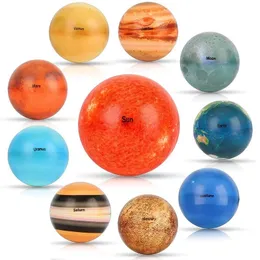 Sand Play Water Fun Solar System Planets Stress Ball For Kids Squeeze Children Toys Kinder Spielzeug Juguetes Para Nios Novedosos 230608
