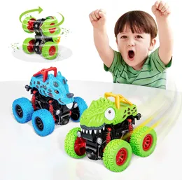 Dinozaurowe zabawki dla chłopców Prezenty Pociągnięcie Pojazdy tarcia Toy Monster Truck for Toddler Boys Zabawki bezwładne samochody dinozaurowe dla dzieci Prezenty urodzinowe