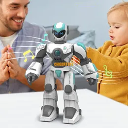 2.4G RC Robot Toy for Kids Smart Voice Conversation Robot with LED Programming Robots Educational Toys for Boys Girls