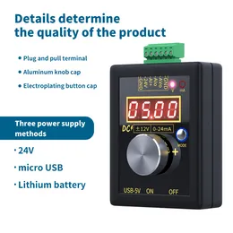 Digital 4-20mA 0-10V spännings signalgenerator 0-20mA nuvarande sändare Professionell elektronisk mätinstrument