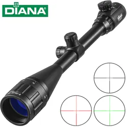 Óptica de rifle táctico DIANA 8-32X50, punto rojo, mira de francotirador verde, mira telescópica compacta para caza