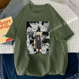 24Tobio Haikyuu Kageyama 인쇄 남성 Tshirt 스타일 고품질 티셔츠 패션 통기성 티셔츠 단순성 슬림 남성 S 759designer