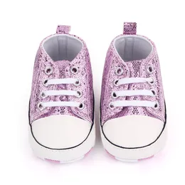 First Walkers born Sequined Canvas Baby Sneakers Baby Shoes Baby Boys Girls Shoes Baby Toddler Shoes Soft Sole Non-slip Baby Shoes 230608