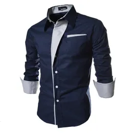 Men's Casual Shirts Mens Striped Shirts Long Sleeved Business Slim Fit Male Shirt Black White Social Clothes Camisa Masculina Vetement Homme 230608