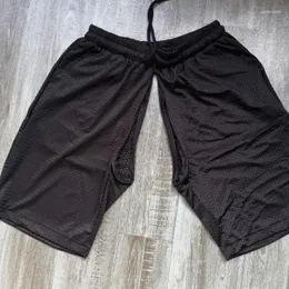 Men's Pants Summer Ice Silk Casual Double-headed Invisible Zipper Open-crotch Men's Outdoor Convenience Sex Shorts Men Fashion