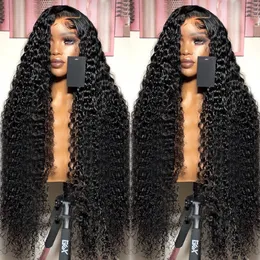 Pedaços de cabelo 30 32 40 polegadas Loose Deep Wave 13x4 13x6 Transparent Lace Front Human Brazilian 250 Curly Frontal For Women 230609