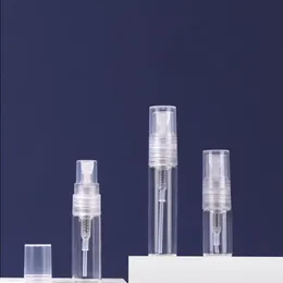 2ml 3ml 5ml زجاجة رذاذ صغيرة شفافة فارغة واضحة القابلة لإعادة التعبئة عطر القوارير الزجاجية المحمولة Ceweq