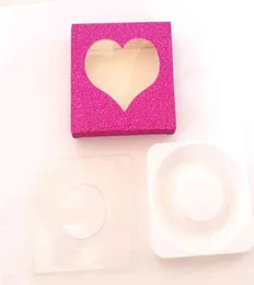 3D Mink Love shape Package Boxes False Eyelashes Empty Eyelash Case Lashes Box Paper Packaging 120pcs EEE2676 8LJR H3O63440072