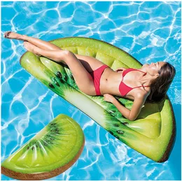 키위 과일 플로팅 행 서핑 보드 팽창 식 안락 의자 물 얕은 수영 용품 마운트