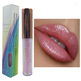 Lip Gloss 6colors Polarized Light Waterproof Lipstick Flash Pearlescent Eye Shadow Liquid Oil Laser Moisturizing Lips Makeup