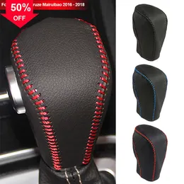 New Leather Gear Shift Knob Cover Automatic Transmission Hand-stitched DIY Brake Cover For Chevrolet /Cruze Captiva 2011-2013