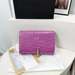 Borsa borsa firmata borsa a tracolla di lusso borsa a tracolla design coccodrillo temperamento modelli versatili borsa a tracolla moda abbigliamento da viaggio confezione regalo bella buona