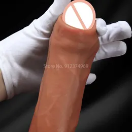 7in Realistic Penis for Women Huge Suction Cup Dildo Female Masturbator Foreskin Move Big Dick Adult Sex Toys Anal Stimulation L230518