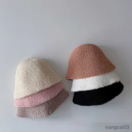 Caps Hats Kids Warm Fisherman Hat Winter Preppy Style Girls Dome Cap Children's Accessories