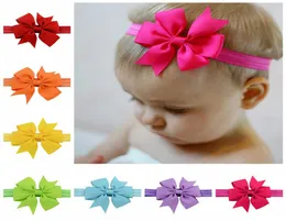 Baby Girls Big Bow Tie Headbands Solid Elastic Hairband Baby Infant Toddler Pography Props Accessories Boutique 044559883