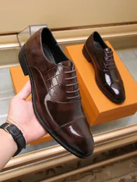Sapatos de casamento masculinos de marca de luxo com cadarço Oxfords lazer com caixa original tamanho 38-44