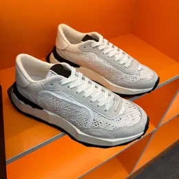 Vardagsskor för män retro sneakers Garavani sneakers mesh Lacerunner mocka och spets sneakers med snörning låga tjocka sulor utomhustränare löparsko EU38-45