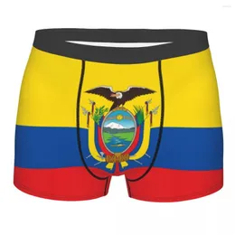 Unterhose Neuheit Ecuador Flagge Boxer Shorts Höschen Herren Bequeme Slips Unterwäsche