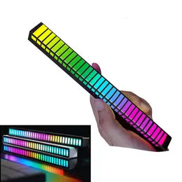 صوت لاسلكي تنشيط RGB Light ، إبداعي 16 32 40 التحكم في الصوت التحكم الملونة في تغيير أضواء الإيقاع LED LED Ambient Light for Car Bedroom Gift Christmas