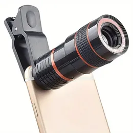 Universal 8X Zoom Optical Phone Telescope Portable Mobile Phone Telephoto Camera Lens For Smartphone Astronomical Telescope Binoculars, Monocular