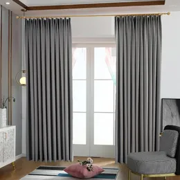 Cortina 1pc Cortinas blackout para quarto ilhós cor sólida porta de cetim janela com isolamento térmico quarto preto decoração pendurada